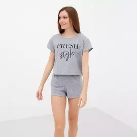 Футболка домашняя укороченная