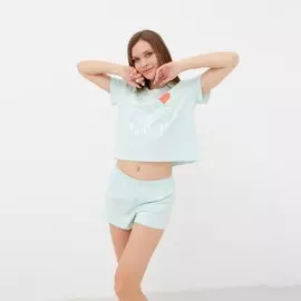 Футболка домашняя укороченная