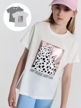 Футболка для девочек мультипак (2 шт.)