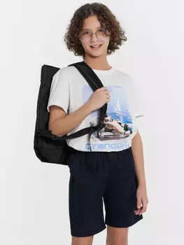 Футболка для мальчиков белая с принтом и надписью