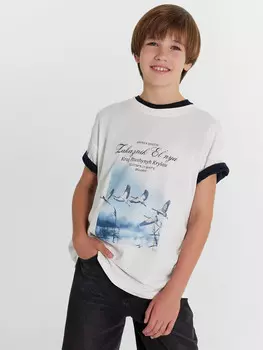 Футболка для мальчиков белая из коллекции