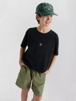 Футболка для мальчиков черная с принтом