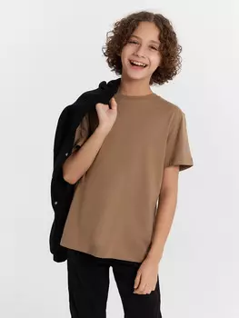 Футболка для мальчиков коричневая