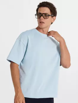 Футболка мужская в голубом цвете
