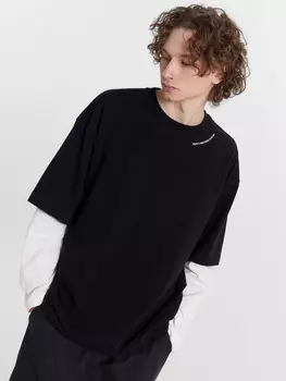 Футболка мужская черная с надписью