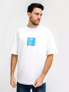 Футболка мужская белая с печатью