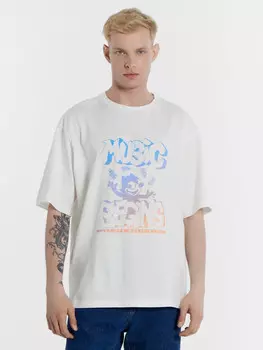 Футболка мужская белая с печатью