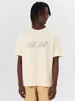 Футболка мужская бежевая с вышивкой