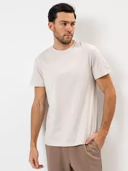 Футболка мужская бежево-серая