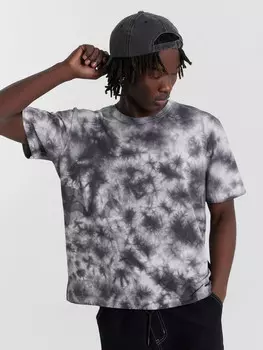 Футболка мужская черная с обработкой фаст-дай