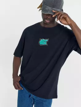 Футболка мужская черная с печатью