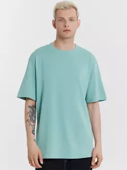 Футболка мужская голубая