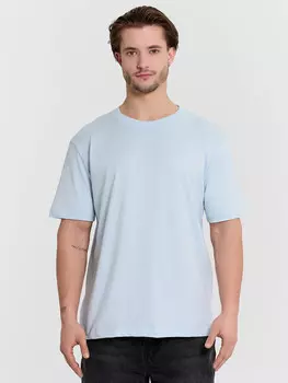 Футболка мужская голубая