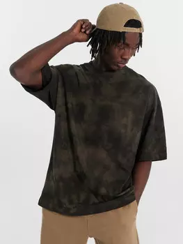 Футболка мужская хаки с эффектом фаст дай