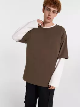 Футболка мужская коричневая