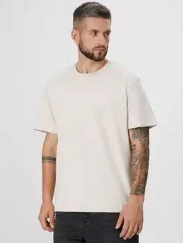 Футболка мужская кремовая