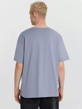 Футболка мужская серая с надписью