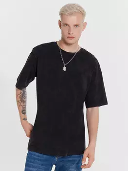 Футболка мужская серая с обработкой эйсид