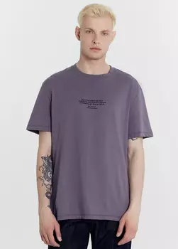 Футболка мужская серая с печатью