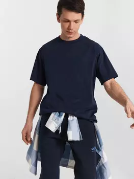 Футболка мужская синяя