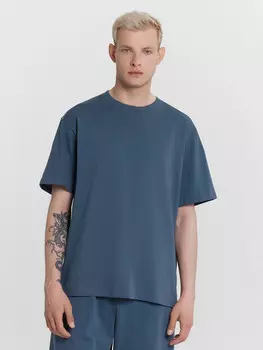 Футболка мужская синяя