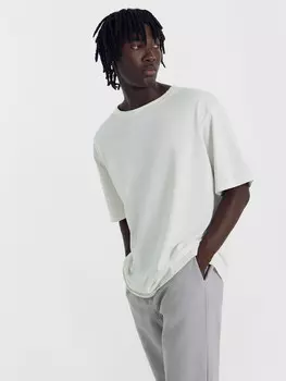 Футболка мужская светло-молочная