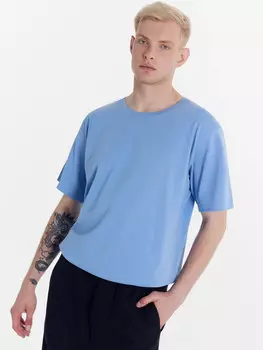Футболка мужская светло-синяя
