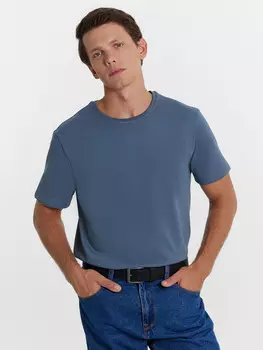 Футболка мужская в цвете серый деним