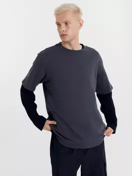 Футболка мужская в графитово-сером цвете