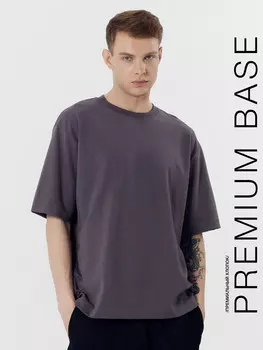 Футболка мужская в сером цвете