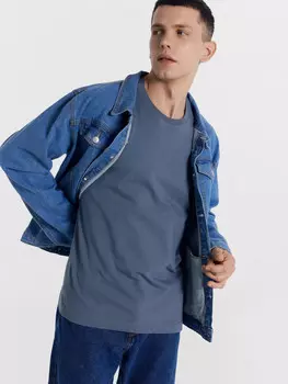 Футболка мужская в сером цвете