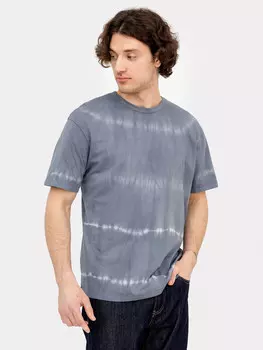 Футболка мужская в сером цвете с рисунком