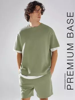 Футболка мужская зеленая