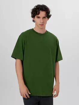 Футболка мужская зеленая с обработкой эйсид