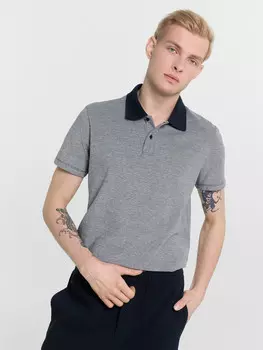 Футболка поло серая