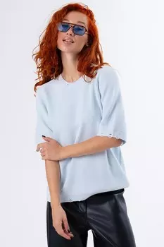 Футболка вязаная