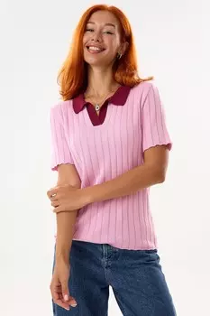 Футболка вязаная поло