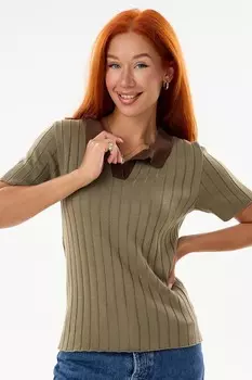 Футболка вязаная поло