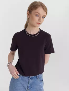 Футболка женская коричневая