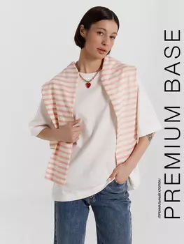 Футболка женская белая оверсайз