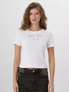 Футболка женская белая с надписью