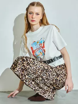 Футболка женская белая с принтом