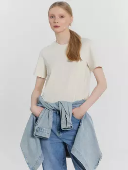 Футболка женская бежевая
