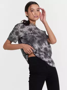 Футболка женская черная с обработкой фаст-дай