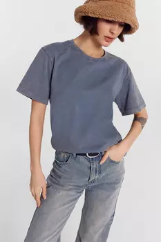 Футболка женская фиолетовая с обработкой эйсид