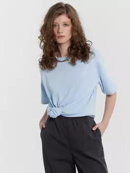 Футболка женская голубая
