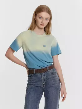 Футболка женская градиентная с надписью