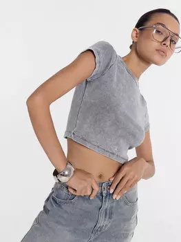 Футболка женская графитово-серая