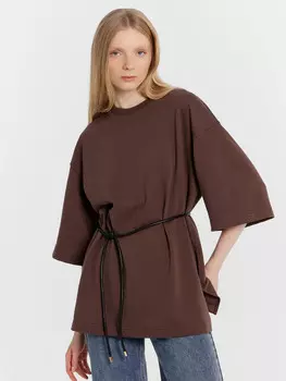 Футболка женская коричневая