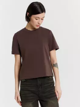 Футболка женская коричневая
